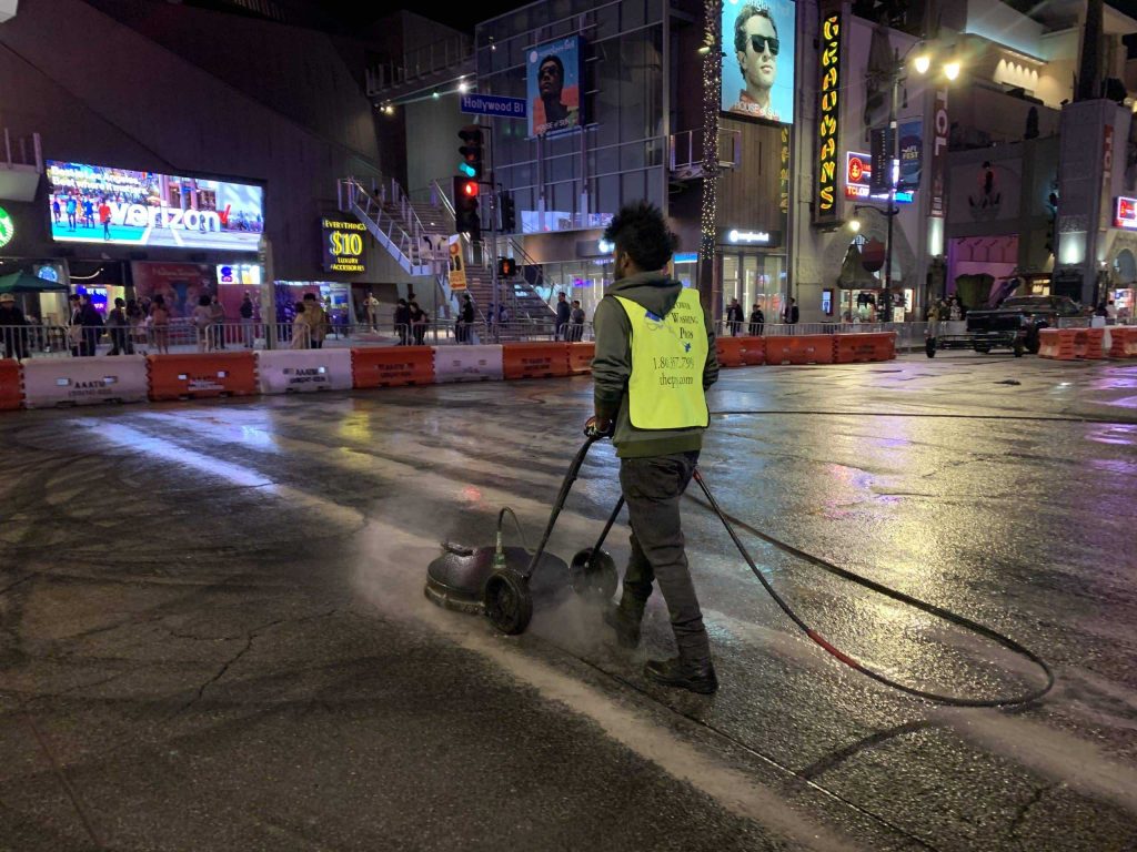 power washing hollywood walk of fame