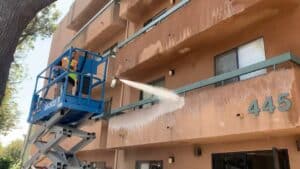 Washing the Exterior of a Residential Building