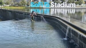 SoFi STadium cleaning