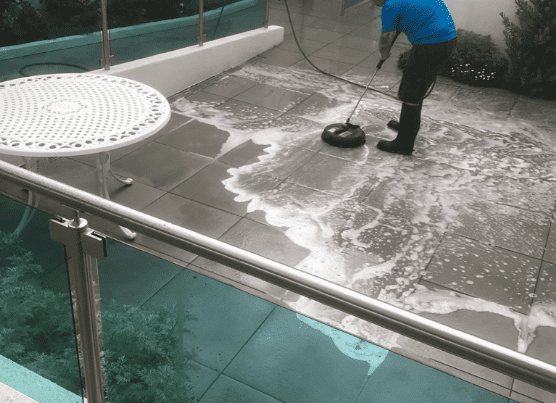 Thoroughly and Perfectly clean the floor with the residential power washing services of Power Washing Pro